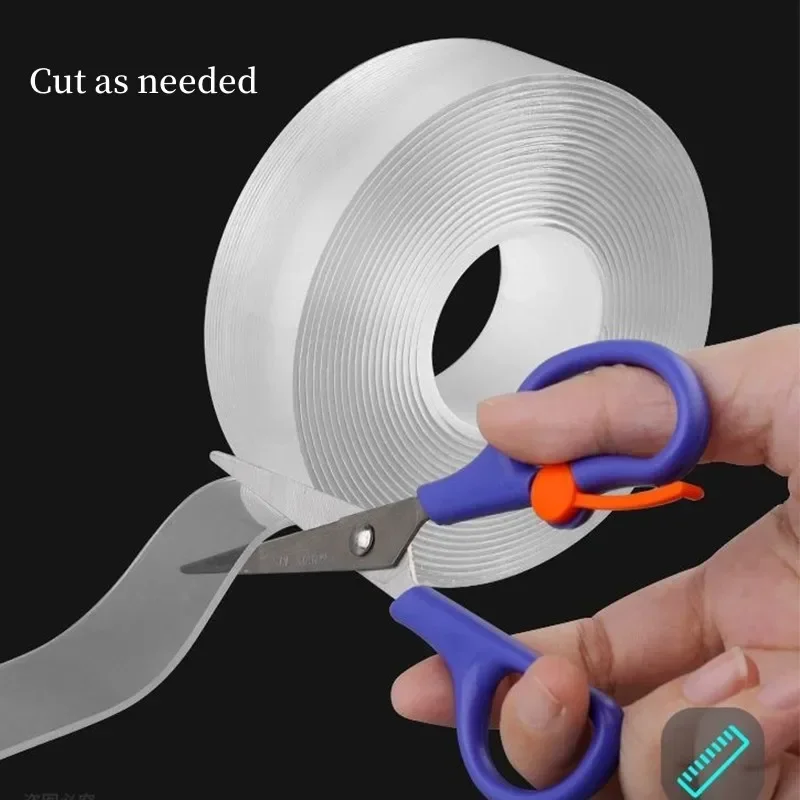 Ultrastarkes doppelseitiges Nano-Klebeband – wasserfester, wiederverwendbarer Klebstoff für Zuhause, Wand, Geräte und Heimwerker Image