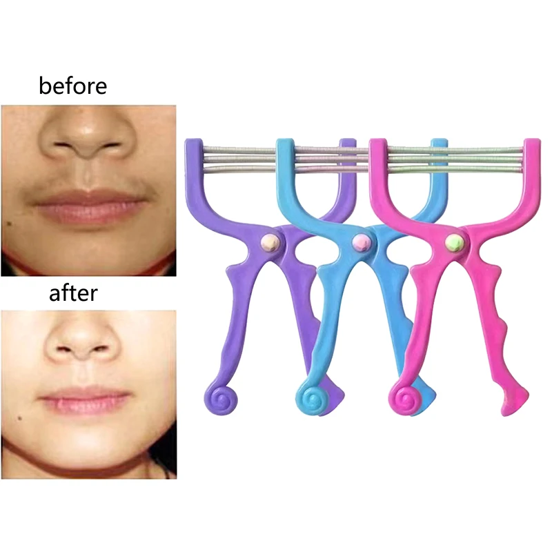 Frauen Epilierer Mini Gesichts haarentferner sicher Handheld Spring Threading Gesicht Ent fechter Image