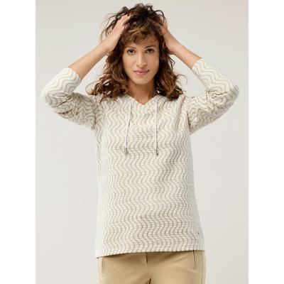 Walbusch Damen Sweat-Shirt perfekte Welle Beige gemustert Image