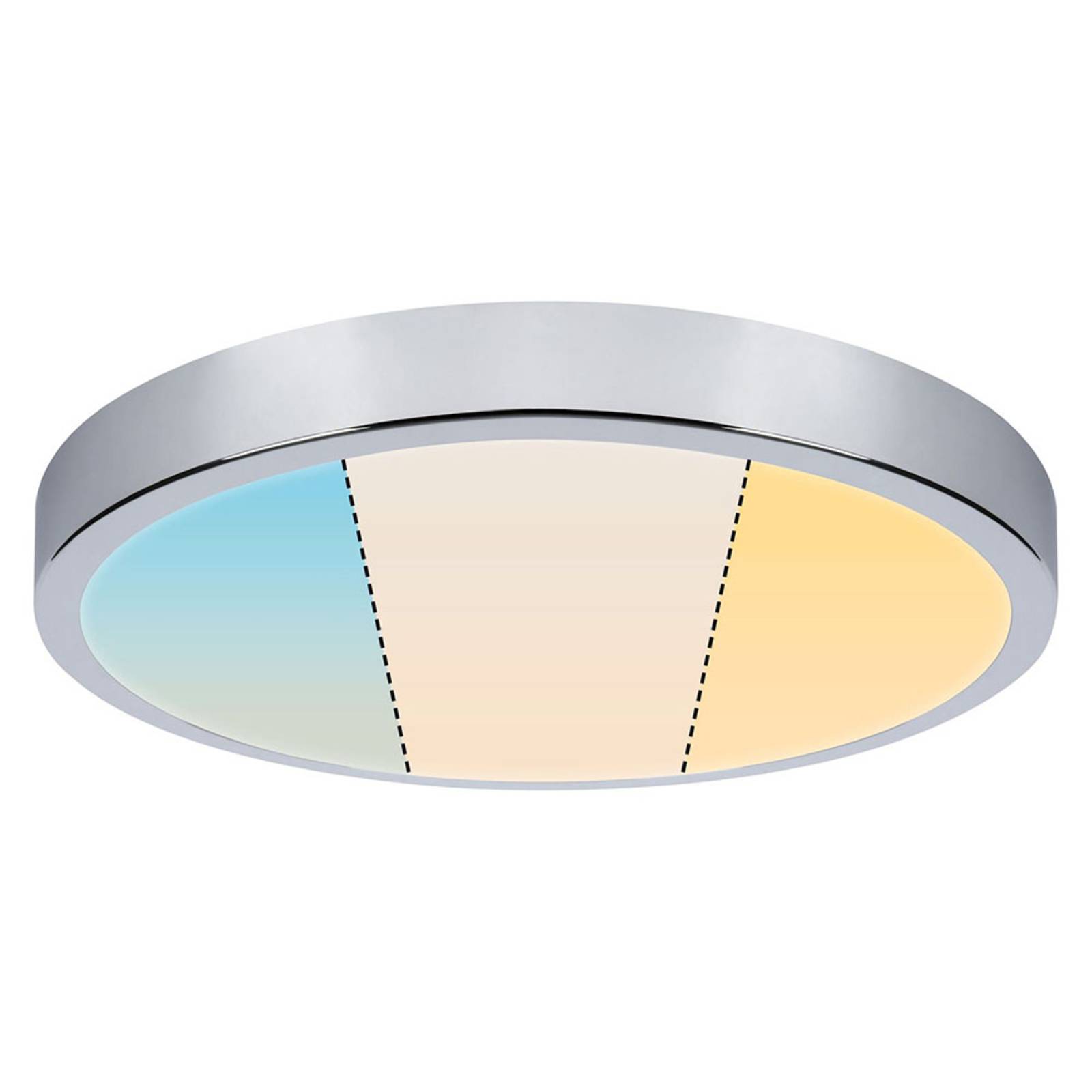 Paulmann LED Deckenlampe Aviar, chrom / silber, für Badezimmer, Kunststoff, Modern, LED Deckenleuchte
