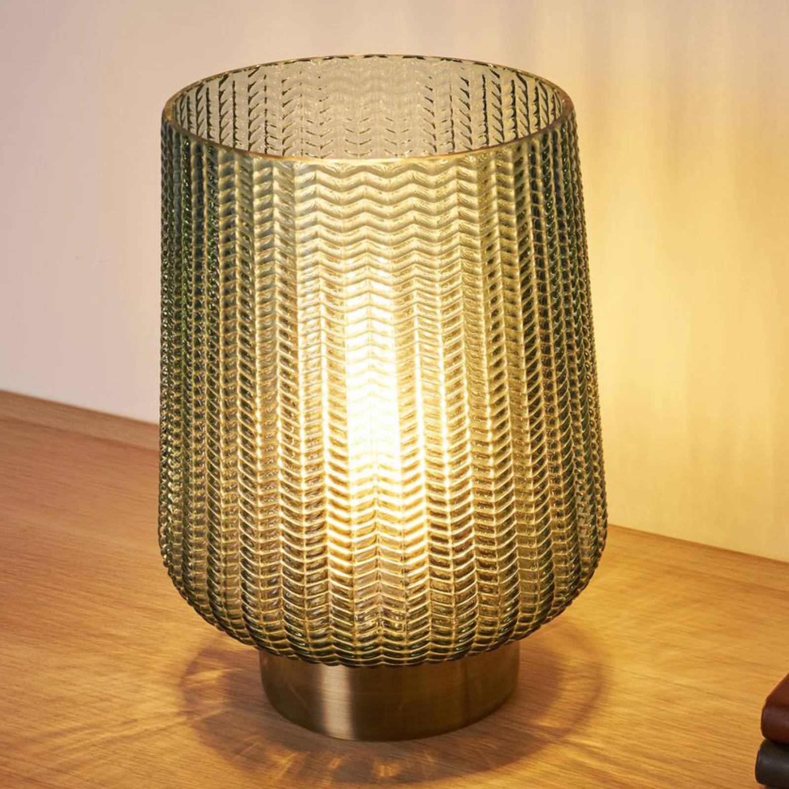 Pauleen Pretty Glamour E27-LED türkis/messing, grün, für Wohn- / Esszimmer, Glas, Modern