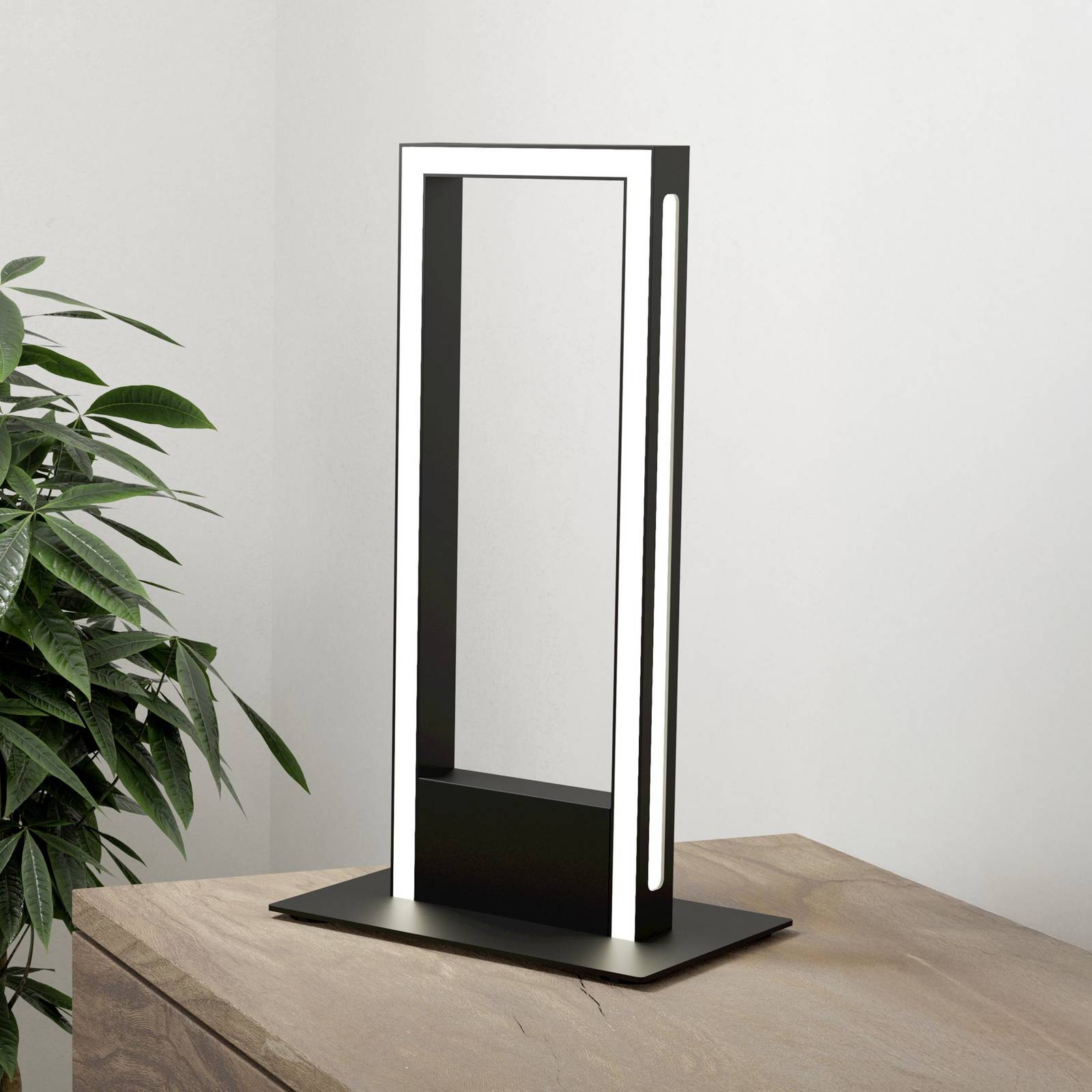 EGLO connect LED-Tischleuchte Savilanas-Z, schwarz, CCT Connect dimmbar, schwarz, für Wohn- / Esszimmer, Metall, Modern, Tischlampe Smart