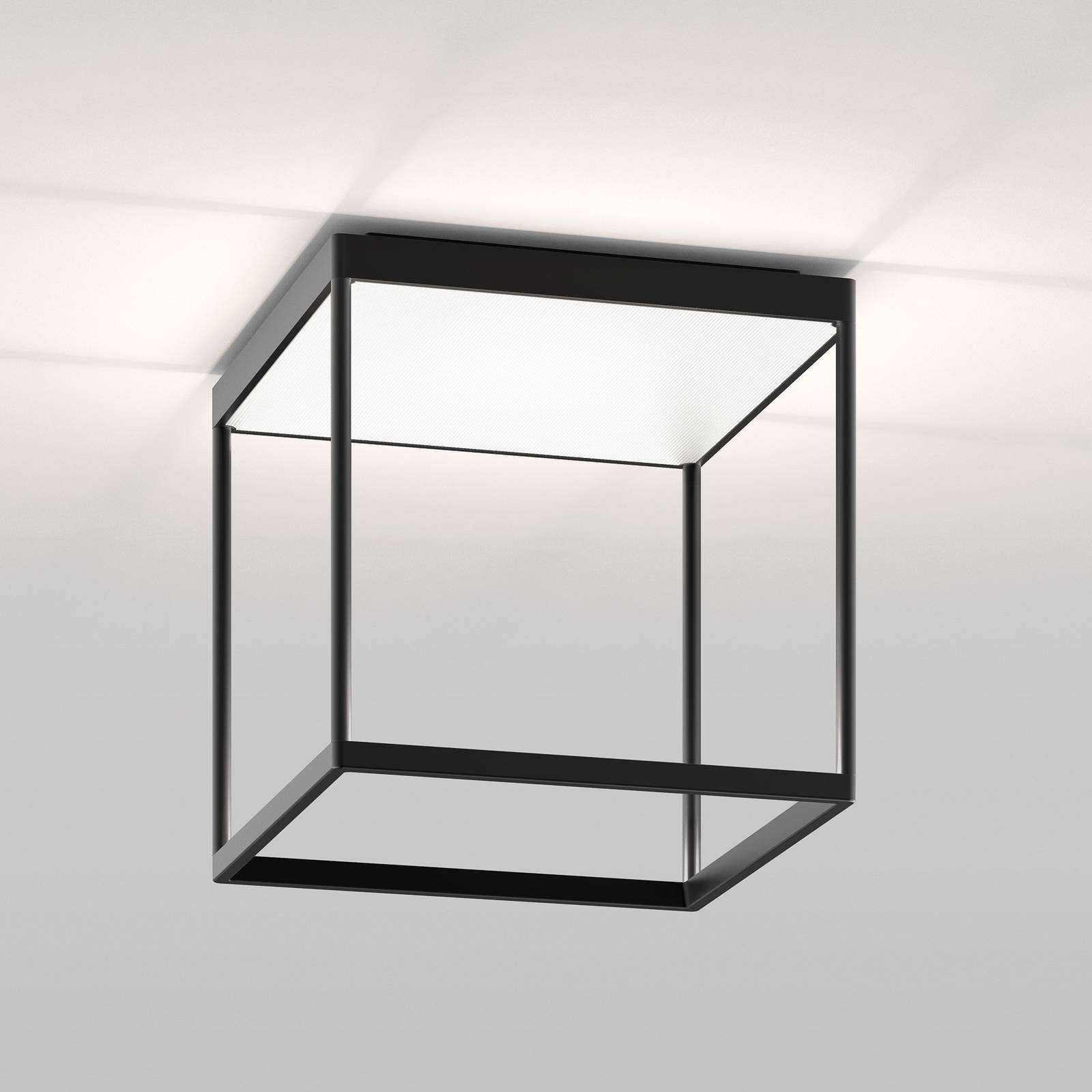 Serien Lighting LED Deckenlampe Reflex 2 M, dimmbar, schwarz, für Wohn- / Esszimmer, Aluminium, Design, LED Deckenleuchte