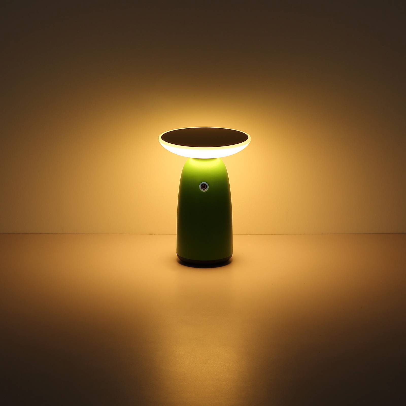 Globo LED-Solar-Tischleuchte 36625, grün, Metall, 23 cm, dimmbar, grün, Aluminium, Modern, Solarleuchten