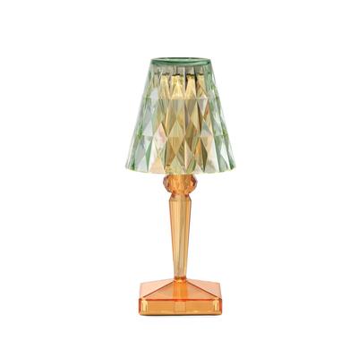 Kartell LED-Akku-Tischlampe Battery, 30cm, grün/orange, IP54 Battery, gelb / orange, für Schlafzimmer, Kunststoff, Design Image