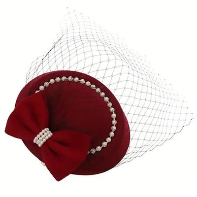 Headpiece Fabric Wedding Evening Party Elegant Wedding With Hollow-out Headpiece Headwear
