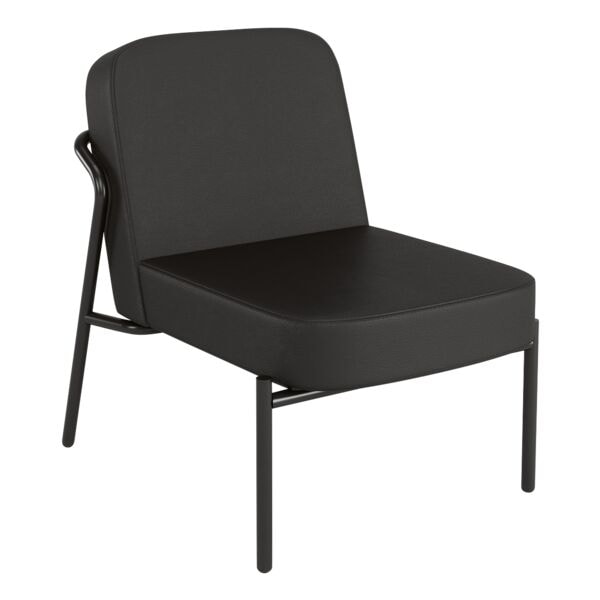 meet Sessel »meet - Medso S« Modell rund Kunstleder schwarz, 40.6 cm