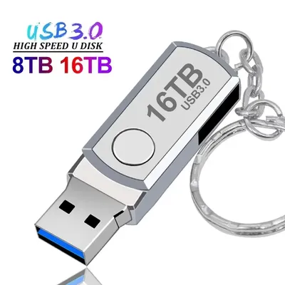 Key Rings Usb 3.0 16TB High Speed Pendrive 8TB Metal Usb Flash Drive 128TB 2TB Portable SSD Memoria
