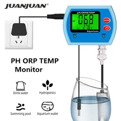 3 in 1 Multi-parameter PH Meter Water Quality Acidity TEMP ORP Tester Redox Analyzer Monitor Big Screen for Aquarium Pool