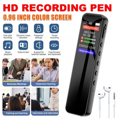 High-Quality Digital Audio Voice Recorder Colorful Display Screen Sound Digital Voice Recorder