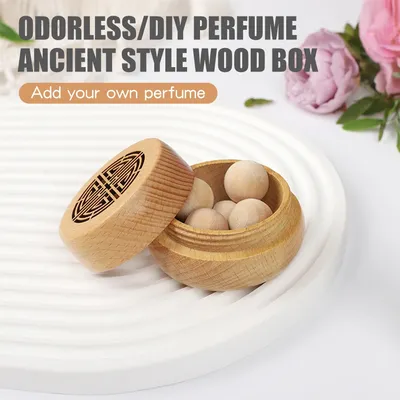 DIY Perfume Odorless ancient style wooden car accessories ornaments air freshener decorations