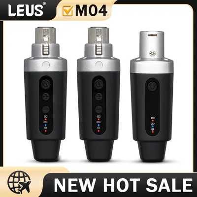 LEUS M04 2.4G Wireless Microphone Converter XLR Transmitter and Receiver Microphone Wireless System
