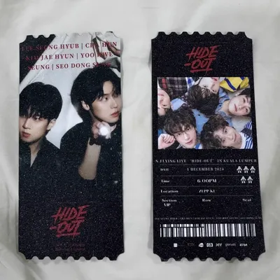 Custom Kpop Tickets Concert Musicals For Idol's Event 20 pieces