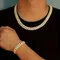 Set di accessori per bracciale cubano da uomo alla moda 2024, accessori Miami Hip Hop Rap Catena