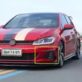 Nero lucido Auto Paraurti Anteriore Splitter Laterale Spoiler Per Volkswagen Golf 7.5 GTI GTD R R-line 2017-2020 Fendinebbia Trim Bodykit