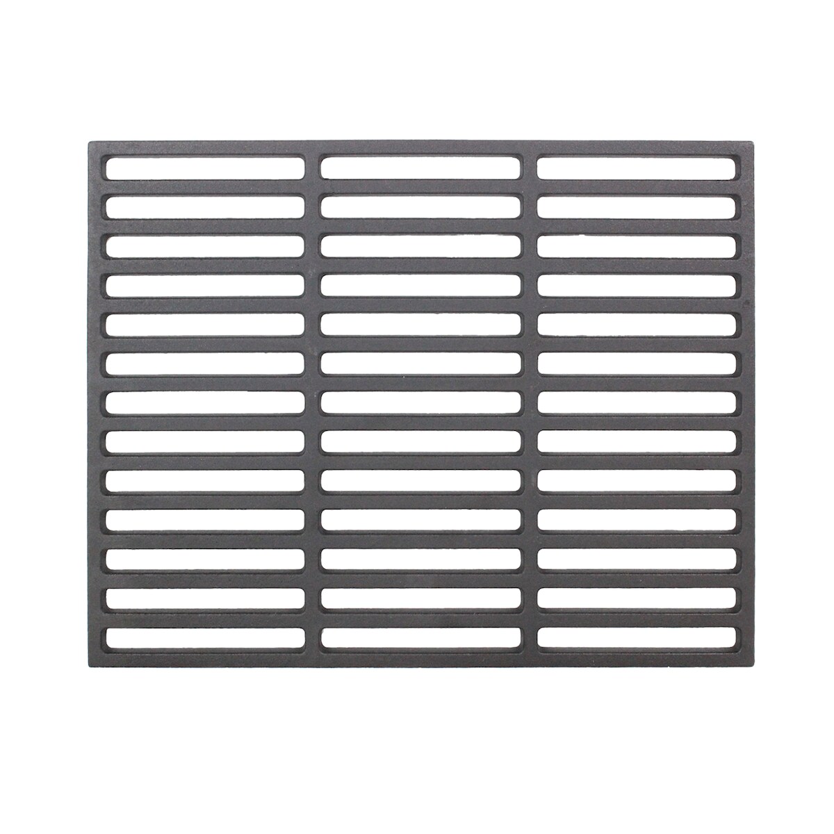 Baumarktplus Grillrost 38x29cm rechteckig emailliert Rost Grillgitter Gusseisen Grillplatte Image