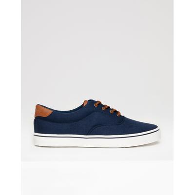 Threadbare Men's Navy Canvas Trainers