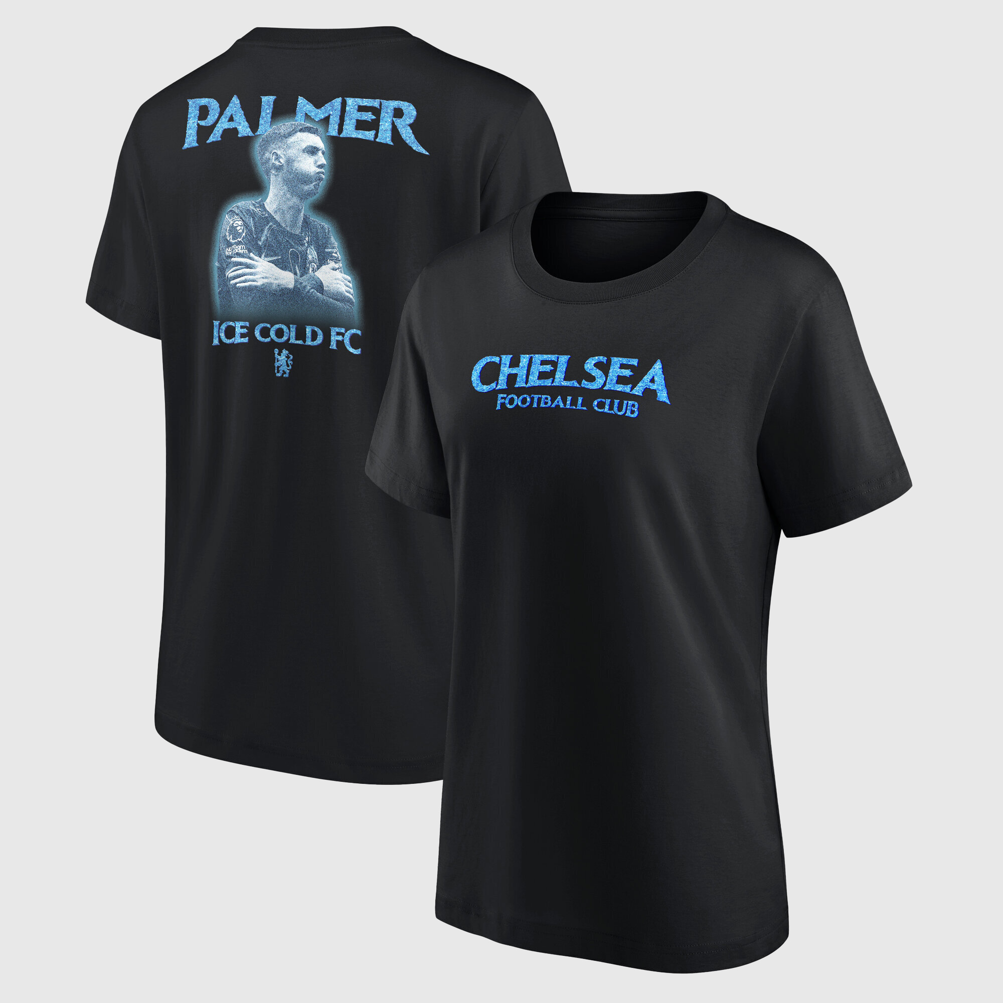 Chelsea Cole Palmer Ice Cold FC Grafik-T-Shirt – Schwarz – Damen Image