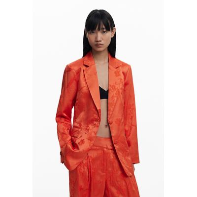 Embroidered fitted blazer