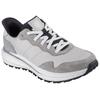 Slip-On Sneaker SKECHERS "SLADE ULTRA", Herren, Gr. 42, grau, Veloursleder, Textil, casual, Schuhe, mit Bungee Schnürung