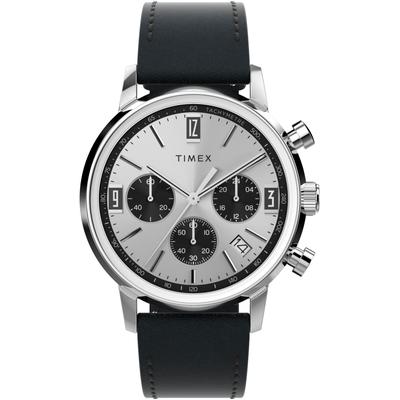Chronograph TIMEX "MARLIN", schwarz, Armbanduhren, Herren, Quarzuhr, Armbanduhr, Herren, Datum, Stoppfunktion, 12/24-Std.-Anzeige Image