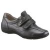 Klettschuh WALDLÄUFER "HENNI", Damen, Gr. 3,5 (36), grau (anthrazit), Nappaleder, metallic, sportlich, Schuhe, Slipper, Komfortschuh, Bequemschuh mit Klettverschlüsse, H-Weite