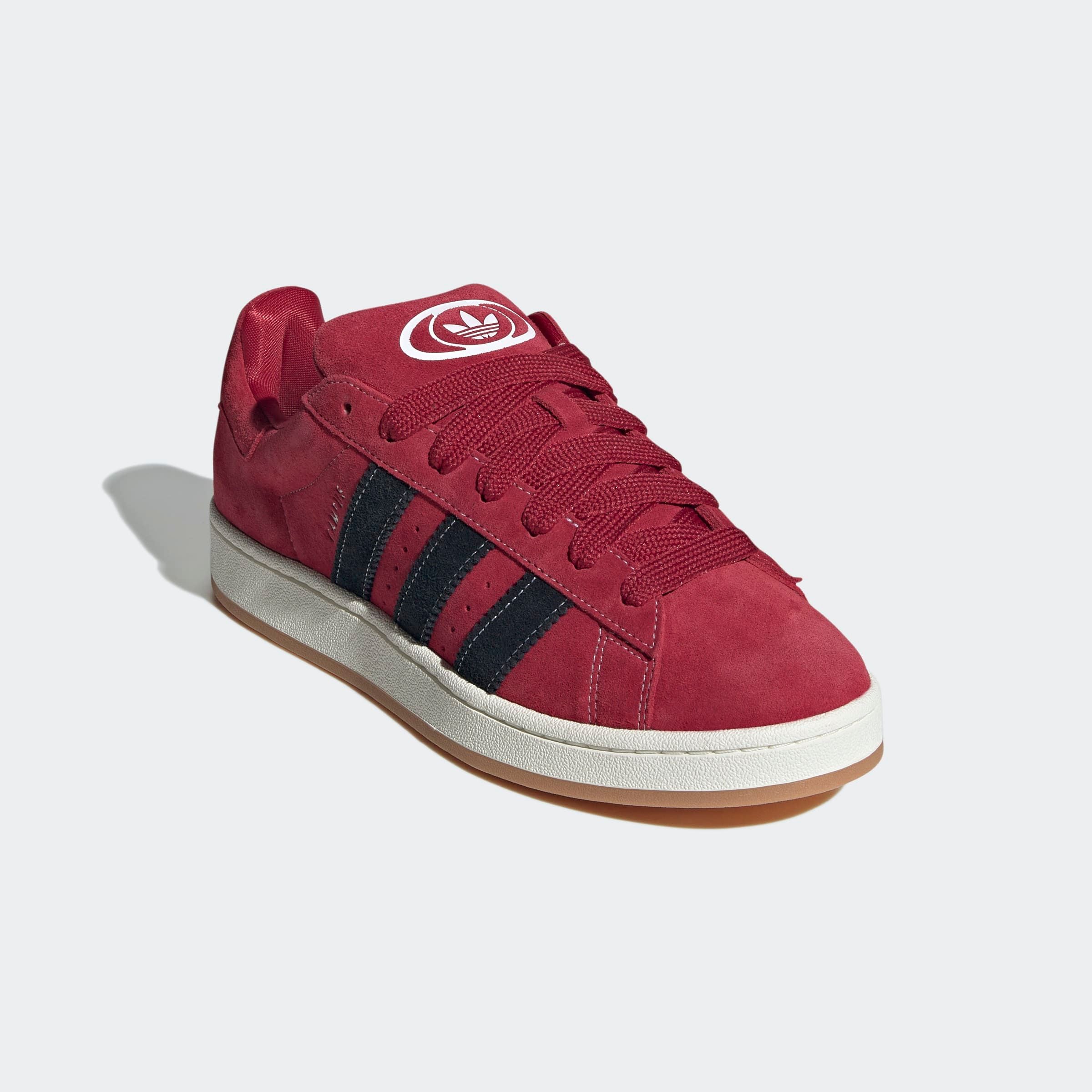 Sneaker ADIDAS ORIGINALS "CAMPUS 00S", Herren, Gr. 39, weiß (team victory rot, core schwarz, sanftes weiß), Leder, Schuhe Sneaker