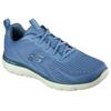 Sneaker SKECHERS "SUMMITS-TORRE", Herren, Gr. 48,5, bunt (blau, limette), Textil, casual, Schuhe, Freizeitschuh, Trainingsschuh, Schnürschuh mit Memory Foam