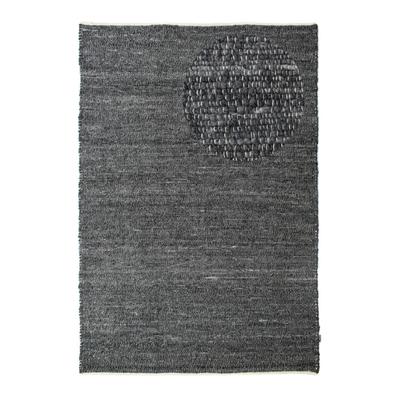 Wollteppich MORGENLAND "Toska - weiß", grau (anthrazit), B:150cm H:13mm L:200cm, Polyethylenterephthalat (PET), Teppiche Image