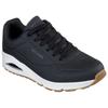 Sneaker SKECHERS "UNO-STAND ON AIR", Herren, Gr. 45, schwarz-weiß (schwarz, weiß), Lederimitat, sportlich, Schuhe, Plateausneaker, Keilsneaker mit Memory Foam