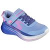 Sneaker SKECHERS "WAVE 92", Kinder, Gr. 29, blau (blau, rosa), Lederimitat, Textil, kontrastfarbene Details, sportlich, Schuhe, Halbschuh mit Klettverschluss, Größenschablone zum Download