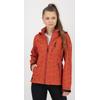 Softshelljacke DEPROC ACTIVE "SHELBY PEAK DC", Damen, Gr. 40 (M), rot (chilli), 100% Polyester, casual, tailliert, Langarm gerader Abschluss mit Klettverschlüssen, Jacken, leichte Softshelljacke mit All-Over-Print und abnehmbarer Kapuze