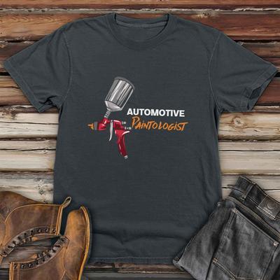 TEMU Car Paint Spring And Summer Men's Short-sleeved T-shirts Printed Tops Summer T-shirts Image