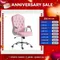 Vinsetto Home Office Chair with Adjustable Height Tilt Function Pink