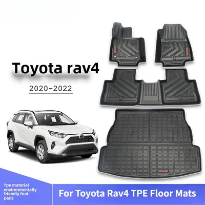 For Toyota RAV4 2020-2022 Floor Mats RAV4 All Weather Floor Liner TPE Floor Mat Heavy-Duty Floor