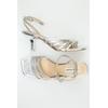 Steve Madden Damen Sandale, Gr. 39, silber, kein Etikett