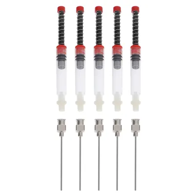 5pcs Fountain Pen Spring Filler Ink Auxiliary Absorber Ink Needle Tip Ink Syringe Converter Refill Ink Tool Office Stationery