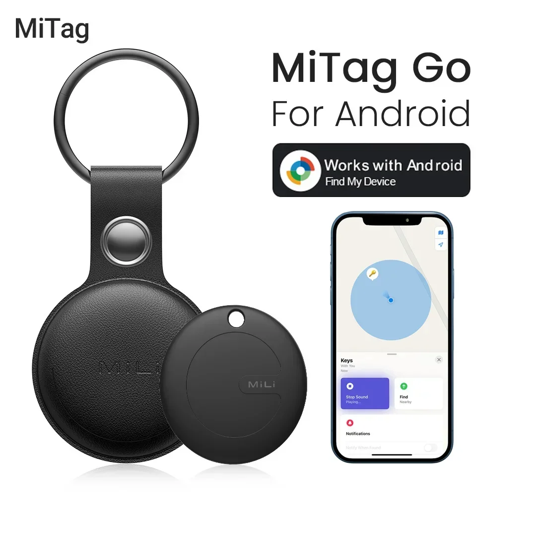 MiLi Smart Tracker Mitag Bluetooth Locator Anti-Verlust Gerät Mobile Schlüssel Haustier Ältere Kinder Finder Arbeit Mit Android Find My Image