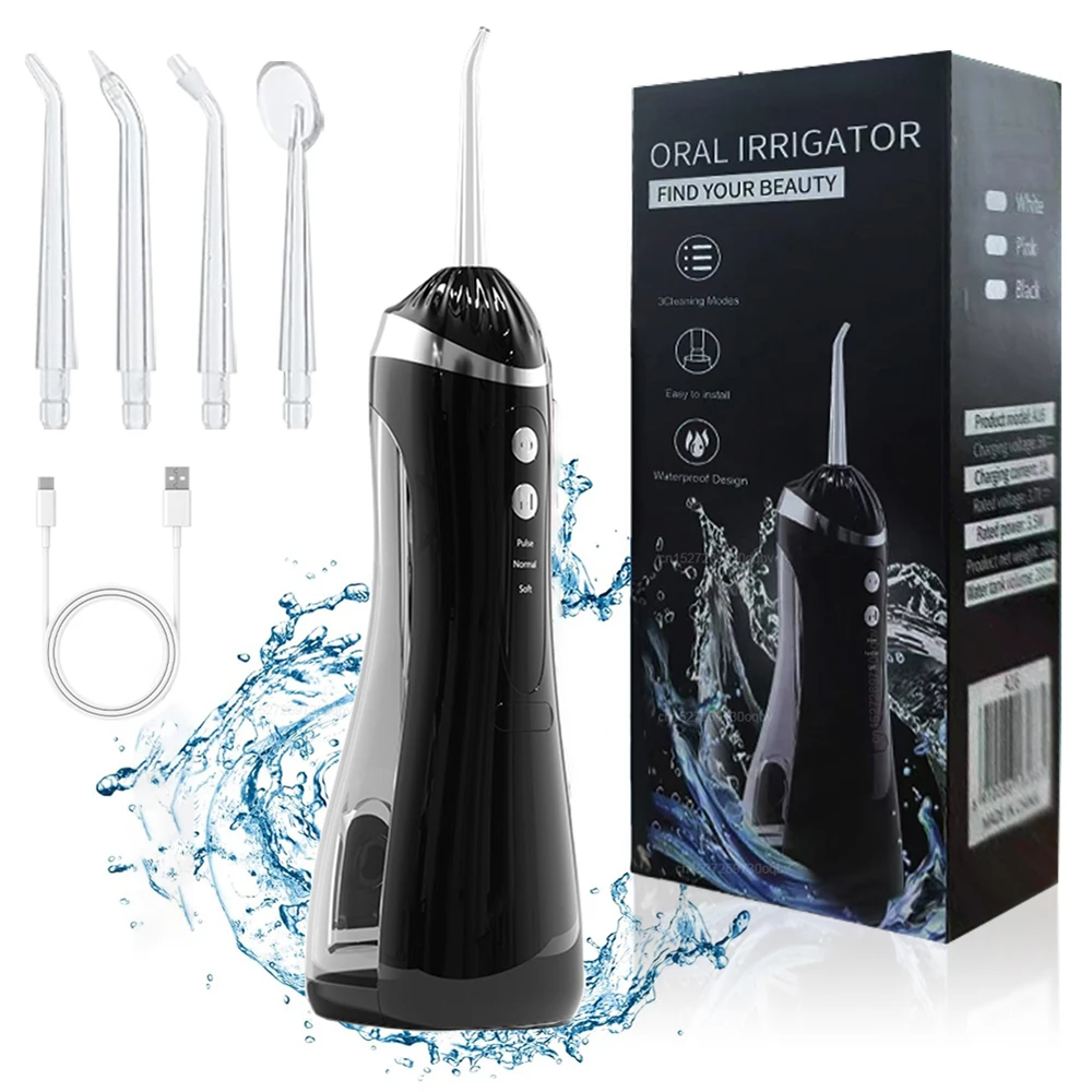 Dental Oral Irrigator Wasser Flosser für Zähne Tragbare Dental Wasser Jet Wiederaufladbare Hochdruck Elektrische Dental Irrigator Image