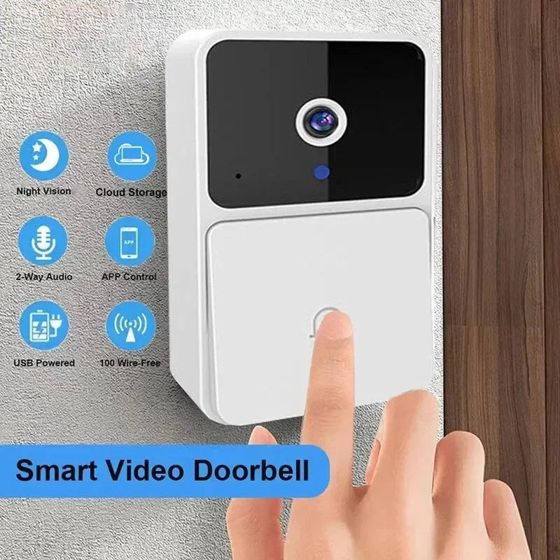 WIFI Video Türklingel Kamera Smart Home Sicherheit Drahtlose Nachtsicht HD Tür Glocke Zwei-wege-gegensprechanlage Stimme Ändern Für Hause Image