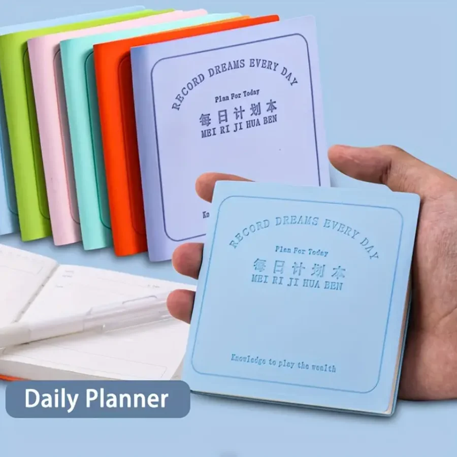 A6 Habit Tracker-Notizbuch – Tages-Torplaner mit Checklistenseiten und motivierenden Zitaten Image