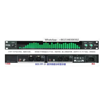 Bds PP-31 grün/blau/weiß/rot/gelb digitale audio spektrum analysator anzeige 1u musik spektrum vu Image