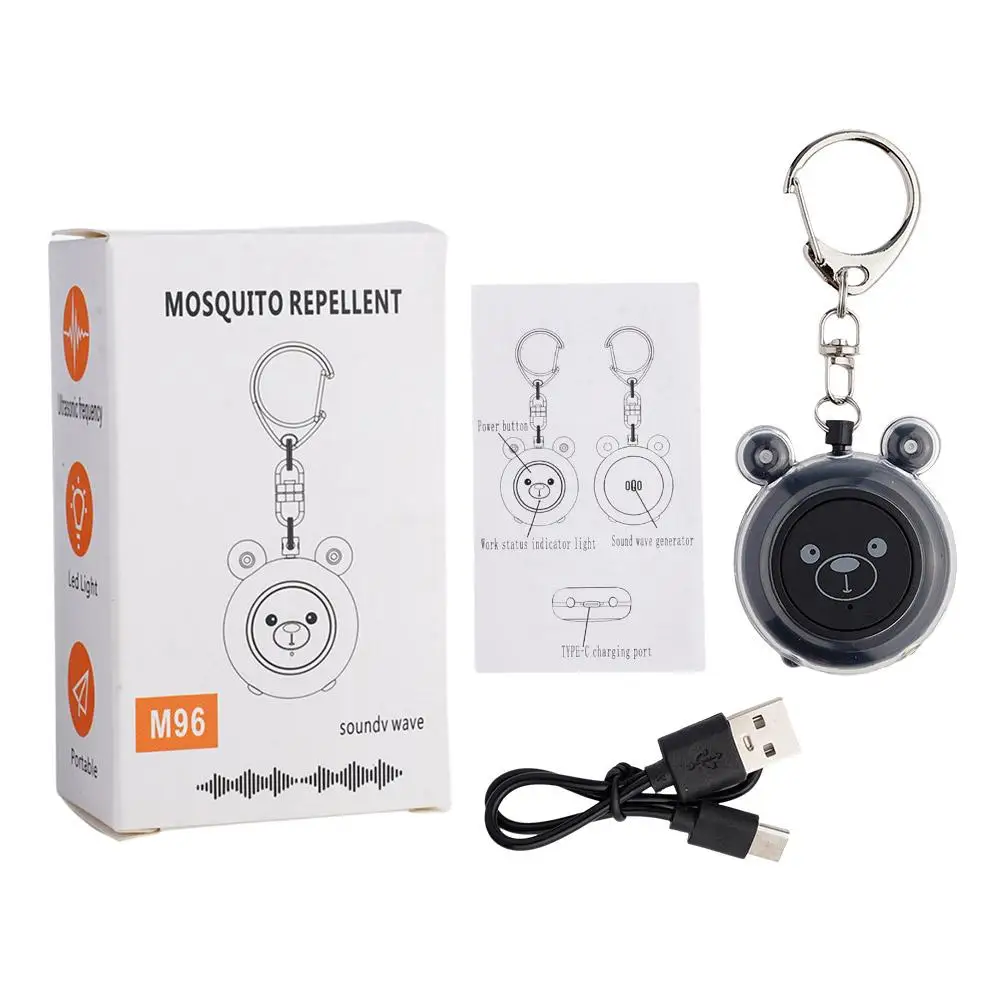 Tragbarer Ultraschall-Mückenschutz, Mückenschutz, Ultraschall-Mörder, tragbar, für Camping, Wandern, Anti-Mückenschutz Image