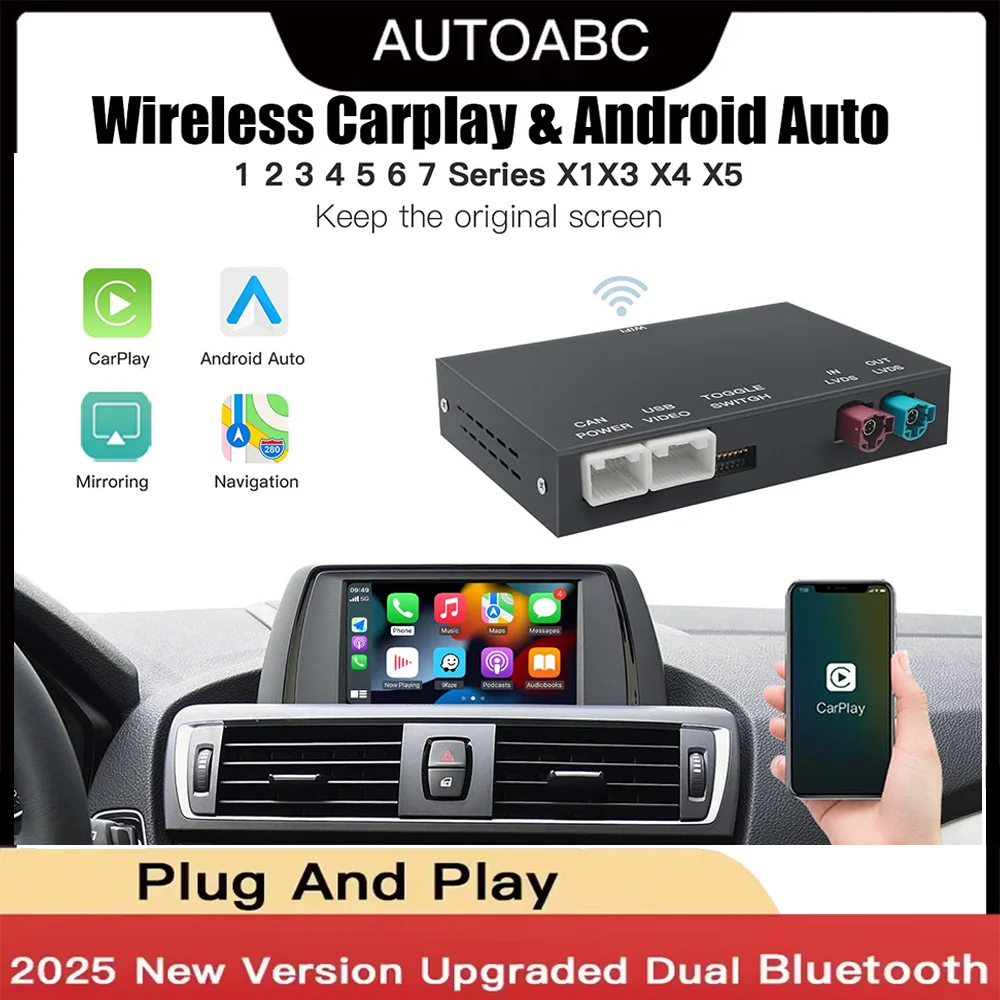 Drahtlose CarPlay Android Für BMW NBT CIC System 1 2 3 4 5 Serie X1 X3 X4 X5 F20 F21 F30 F31 F34 F10 F48 F25 F26 F15 F60 F Image