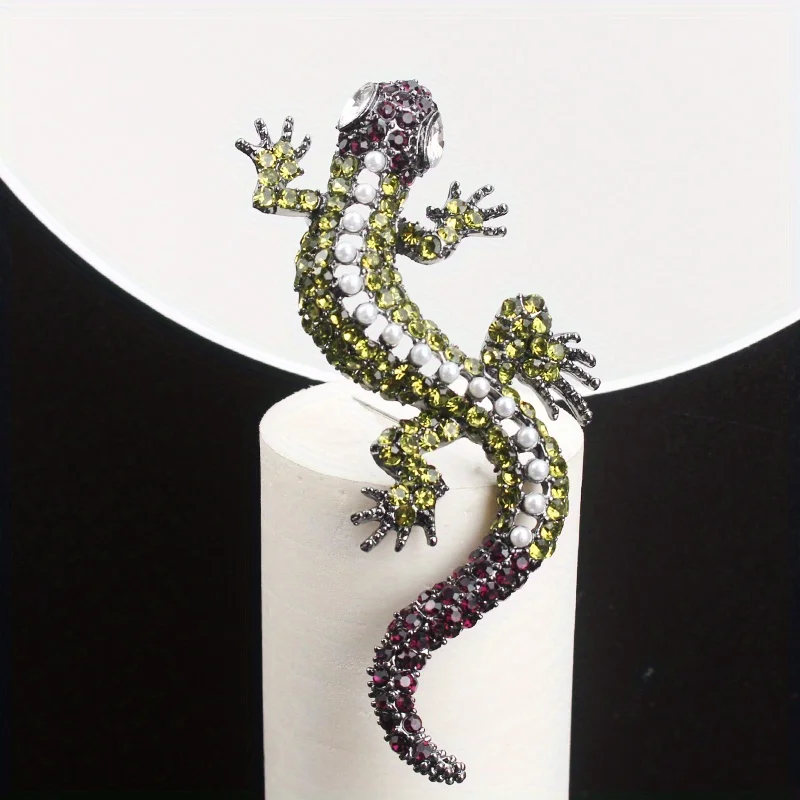 Vintage Persönlichkeit übertriebene Kreativität Gecko zarte und vielseitige Eidechsenbrosche Image