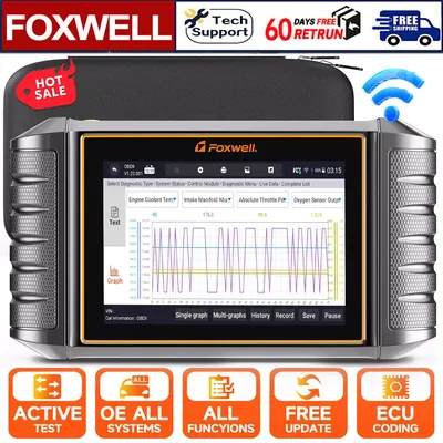 FOXWELL NT710 OBD2 Diagnostic Scan Tool Car Code Reader ECU Coding Full System Bidirectional Test