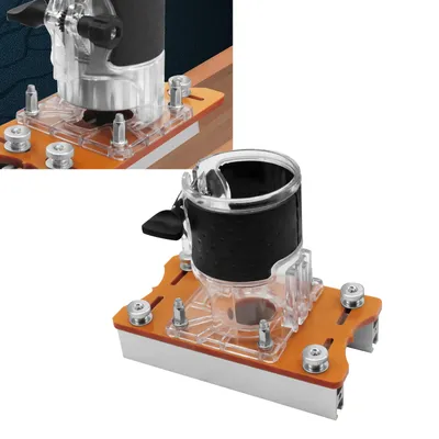 Router Slotting Bracket Accurate Slotting Wood Router Base 2 in 1 Design 0-5cm Adaptable Board