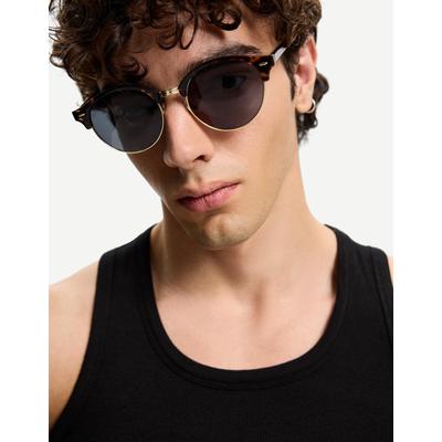 Bershka Tortoiseshell Sunglasses Men Brown