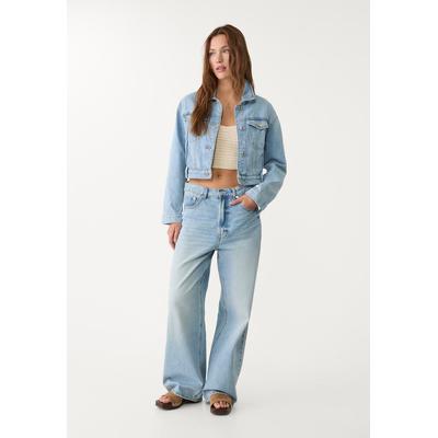 Stradivarius Boxy fit denim jacket Light blue XS