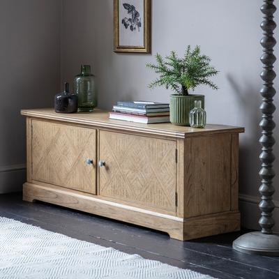 Nashik Ash Wood Parquet 2 Door TV Unit